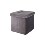 Puf składany Velvet szary