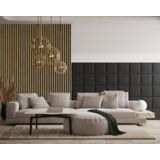 Lamele ścienne Stegu Linea Slim 265 x 15 cm dębowo-czarny