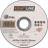 Tarcza do cięcia T41 115 x 1 x 22,23 mm stal KRAFTLINE