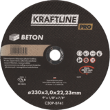 Tarcza do cięcia T41 230 x 3 x 22,23 beton KRAFTLINE PRO