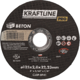 Tarcza do cięcia T41 125 x 2 x 22,23 beton KRAFTLINE PRO