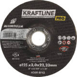 Tarcza do cięcia T41 125 x 2 x 22,23 mm aluminium KRAFTLINE PRO