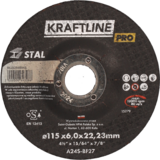 Tarcza do szlifowania T27 115 x 6 x 22,23 stal KRAFTLINE PRO