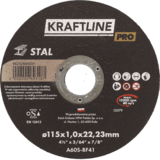 Tarcza do cięcia T41 115 x 1 x 22,23 mm stal KRAFTLINE PRO