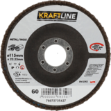 Tarcza ścierna lamelkowa 115 x 22 mm P60 elektrokorund KRAFTLINE