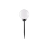 Lampa solarna wbijana kula 30 cm czarna