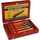 Wiertło uniwersalne tytanowane 4 - 10 mm, zestaw: 5 sztuk Condor