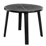 Stół okrągły 90 cm grafit