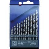 Wiertło do metalu HSS głęboko szlifowane 2 - 8 mm, zestaw: 13 sztuki Drel