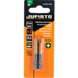 Końcówka krzyżowa PZ2 x 50 mm, zestaw: 2 sztuki Jufisto