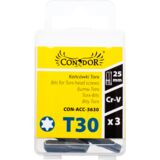 Końcówka Torx T30 x 25 mm, komplet: 3 sztuki Condor