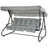 Huśtawka Milano H023-06PB biało-szara