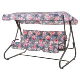 Huśtawka Milano A091-23PB szaro-różowa