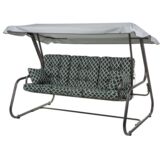 Huśtawka Celebes H028-02PB zielono-biała