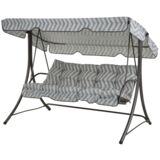 Huśtawka Casablanca H023-06PB szaro-biała