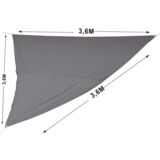 Żagiel cieniujący 3,6 x 3,6 x 3,6 m antracyt