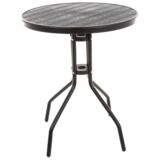 Stolik Detroit 60 cm czarny okrągły