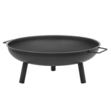 Palenisko ogrodowe stalowe 58 cm czarne Mirpol