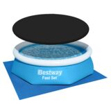 Basen rozporowy 244 x 61 cm z pokrywą i matą pod basen Bestway