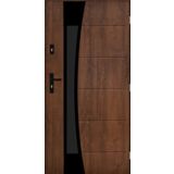 Drzwi zewnętrzne WEZUWIUSZ Orzech 90 prawe