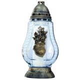 Znicz szklany Z-57/Z 34,5 cm złoty