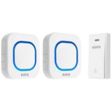 Dzwonek bezprzewodowy FOLK WDP-80H2v2R 2x odbiornik+1x przycisk EURA