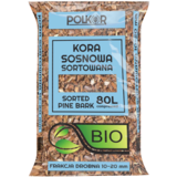 Kora sosnowa sortowana 80 l BIO 10 - 20 mm Polkor