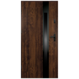 Drzwi zewnętrzne S68 Bonita black inox orzech 80P 2Z/012/07B