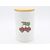 Pojemnik ceramiczny z dekorem samochód 700 ml 10 x 10 x 16 cm biały