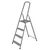 Drabina stalowa domowa 4 stopniowa 125 kg DRABEST