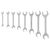 Klucz płaski dwustronny 6 - 22 mm, zestaw 8 sztuk Top Tools