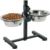 Zestaw 2 miski 16 cm 0,7 l + stojak regulowany ZOLUX