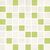 Mozaika LIRA WHITE-GREEN 25 x 25