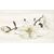 Dekor LIRA white flower 25 x 40