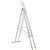 Drabina wielofunkcyjna 3x16 stopniowa PRO Ttłoczona 150 kg DRABEST