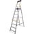Drabina aluminiowa domowa z poręczami 8 stopniowa 150 kg DRABEST