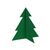 Choinka stojąca dekoracja filc PINE 22 x 23 cm zielony