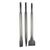 Dłut płaskie 20/40 x 250 mm szpicak 14 x 250 mm zestaw 3 sztuki Jufisto