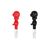 Bańki mydlane 40 ml pięść 15 cm czerwone/czarne