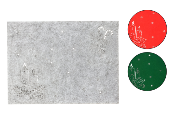 Podkładka świąteczna filcowa 30 x 40 cm mix kolorów