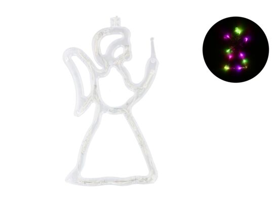 Ozdoba LED anioł 18 cm LR06/AA 2 sztuki