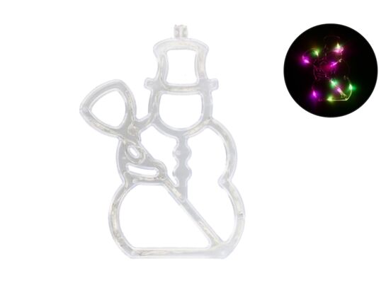 Ozdoba LED bałwan 18 cm LR06/AA 2 sztuki