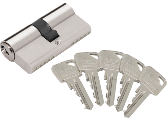 Wkładka bębenkowa ARES WA54-35/45 nikiel 5 kluczy Lob