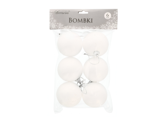 Bombka styropianowa 6 cm 6 sztuk