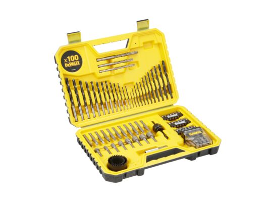 Zestaw wierteł i bitów w walizce 100 sztuk DeWalt