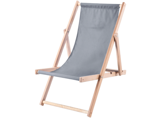 Leżak drewniany Classic regulowany szary