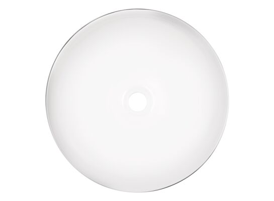 Umywalka nablatowa KR 301 15 x 41 x 41 cm biało-czarna Kerra