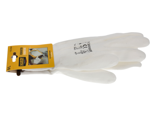 Rękawice 87 białe nylon L kat.II