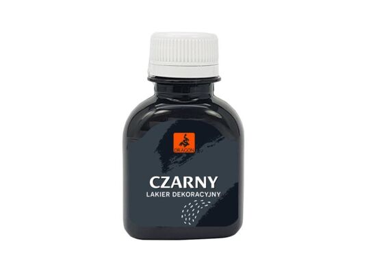 Lakier dekoracyjny czarny 80 ml DRAGON