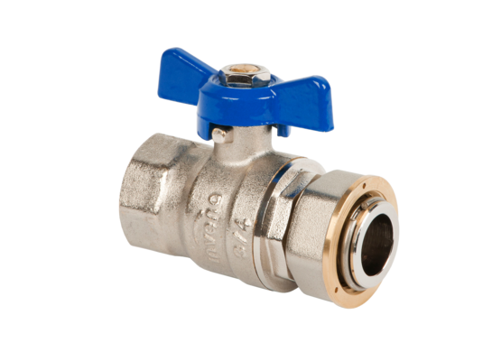 Zawór kulowy prosty z półśrubunkiem 1/2" typ ciężki